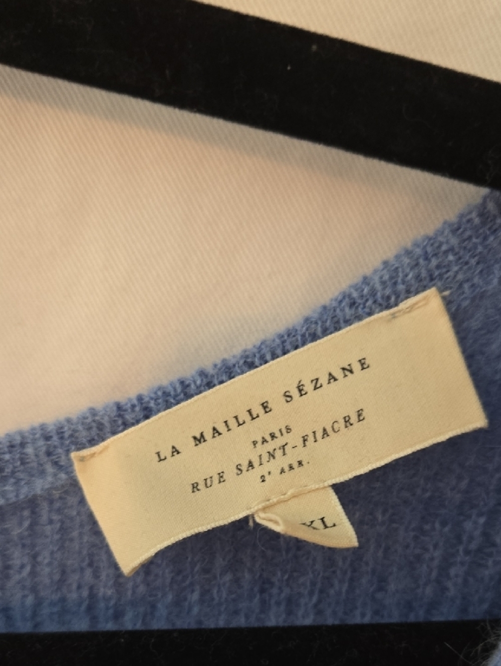 Sezane Sky Blue V-Neck Button Cardigan Sweater - Picture 2 of 6